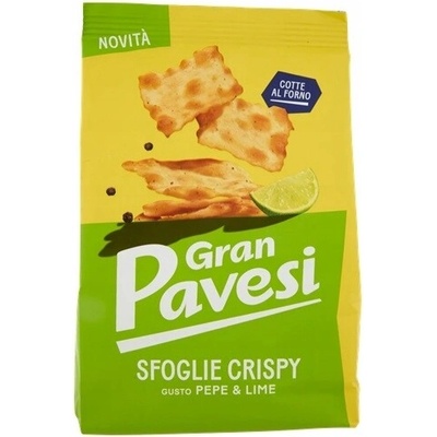 Mini krekry limetka a čierne korenie Sfogle Lime e Pepe 150 g