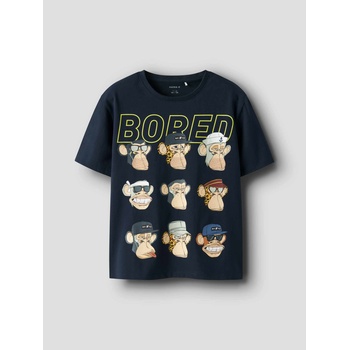 NAME IT Тениска nkmdrey bod ss nreg top box sky