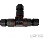 Lightex Кабелен T-конектор IP68 черен за кабел 3х0.5-2.5мм2 - Lightex (851AS0002120)