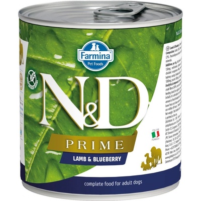 N&D Prime Dog Adult Lamb & Blueberry 285 g