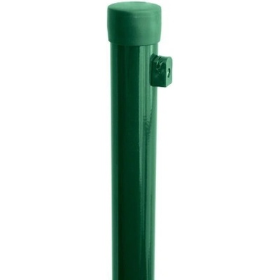 Sloupek plotový Ideal Zn + PVC zelený s příchytkou – 1750×38 mm