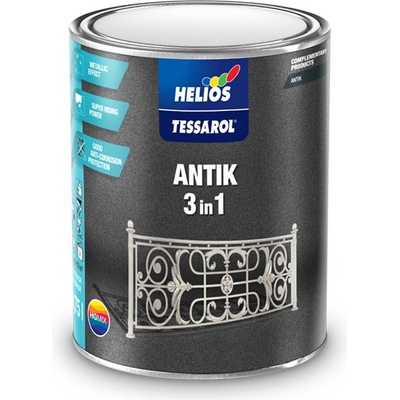 Helios TESSAROL ANTIK farba na umelecké kovanie antracit 0,75 l