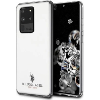 U. S. Polo Assn Предпазен калъф US Polo Shiny, За Samsung Galaxy S20 Ultra, White (KXG0016069)