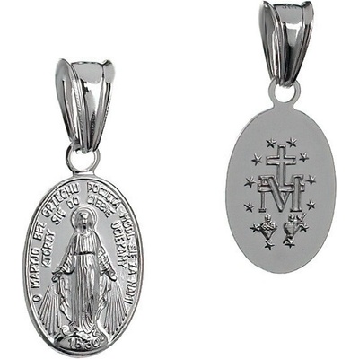 Argento Stříbrný přívěsek Zázračná medailka 84404