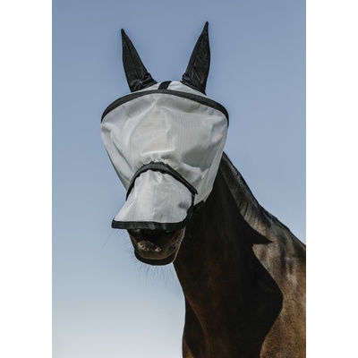 Equithème Maska proti hmyzu Protec s ochranou uší a nozder silver – Hledejceny.cz