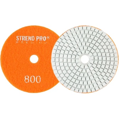 Kotúč Strend Pro Premium P800, 100 mm, leštiaci, diamantový, suchý zips, za mokra leštenie brúsenie