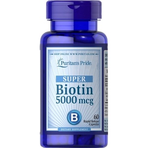 Puritan's Pride Biotin 5000 mcg [60 капсули]