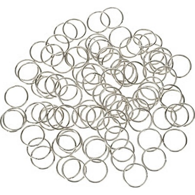 Kroužky do vlasů 14 mm - 10 ks Stříbrný – Zboží Dáma