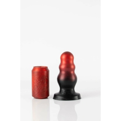 Twisted Beast Hole Reaver Demon Blood Ombre M prémiový silikónový análny kolík 17,5 x 5–7,4 cm