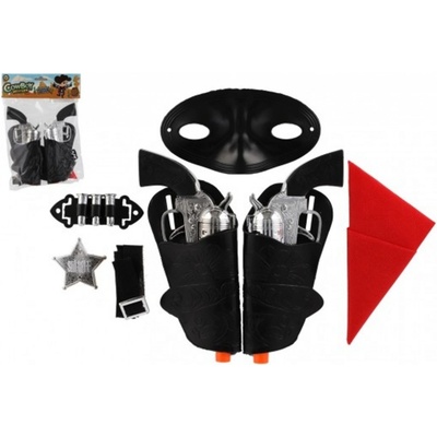 Teddies Kovbojská sada - Kolt s pouzdrem - 2 ks - s doplňky