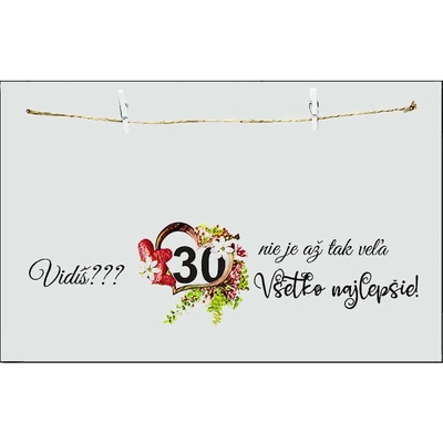 Vidíš 30 nie je až tak veľa – originálny spôsob ako darovať peniaze