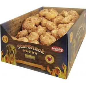 NOBBY Лакомство StarSnack 2в1 Barbecue Donut Chicken - 44% пиле и 48% сурова кожа, 5 см, 25 гр - 1 бр, NOBBY Германия - 50455