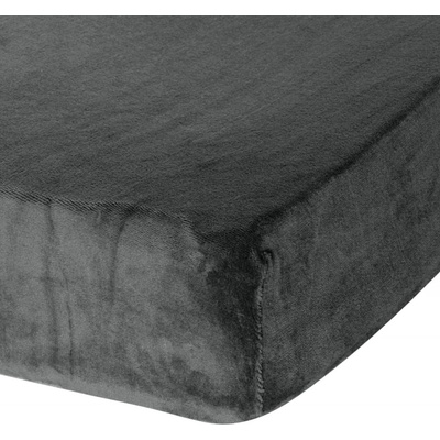 Eurofirany fleece prostěradlo Flano šedé 200X220