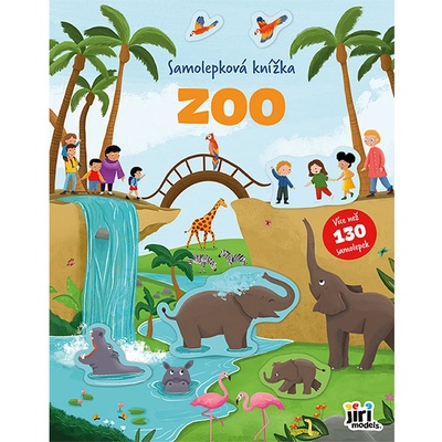 Jiri Models Sametová samolepková knížka ZOO