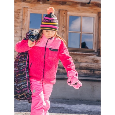 dievčenská čiapka s brmbolcom Color Kids ružová