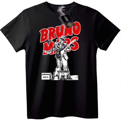 NOONEBRAND Тениска с Музика на Bruno Mars - XS, White