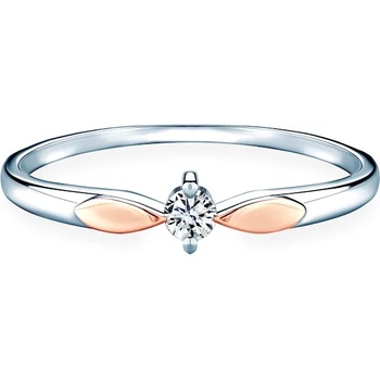 Image 1 of SAVICKI Годежен пръстен: двуцветно злато. диамант