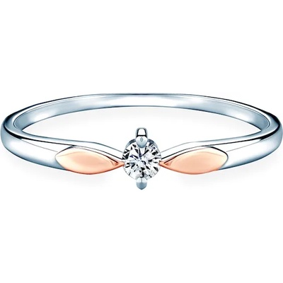 SAVICKI Годежен пръстен: двуцветно злато. диамант