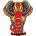 Eureka - Puzzle Wooden colored Elephant - 120 piese