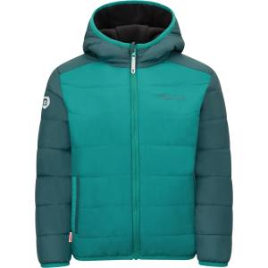 TROLLKIDS Детско поларено яке Trollkids Kid's Sandvika Turnover Jacket Fleece jacket - Dark Cyan / Midnight Petrol / Black - размер 110 (EU) (703-4007-0614)