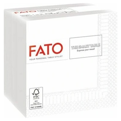 FATO Servítky 1/4 ohyb 24 x 24 cm Smart Table biela 100ks