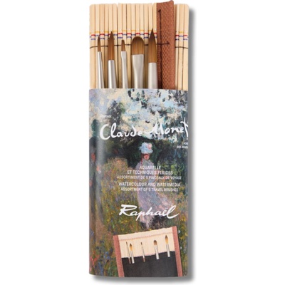 Bambusové puzdro s 5 mini štetci Raphael Claude Monet