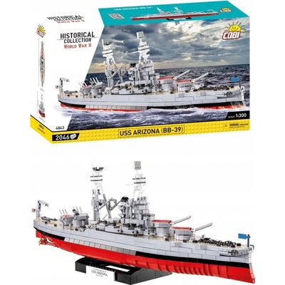Cobi 4843 World War II Americká bojová loď USS Arizona BB-39