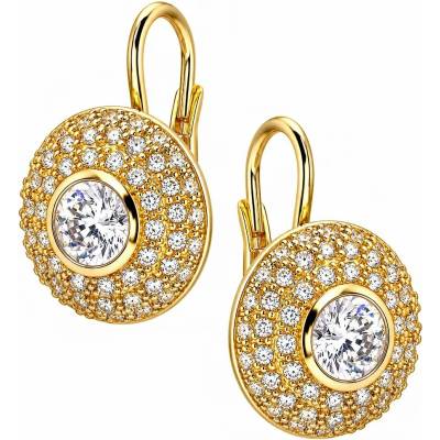 Zlaton Náušnice žluté zlato visací s kamenem 1.8cm 3.7g 000932606257