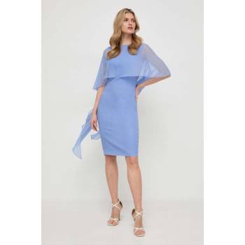 Luisa Spagnoli Hedvábné šaty mini 540782. modrá