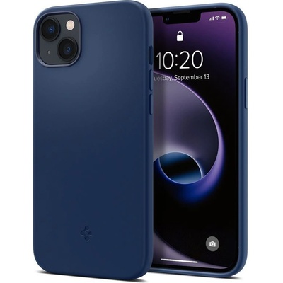 Pouzdro Spigen Silicone Fit MagSafe Navy iPhone 14 Plus modré