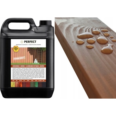 Impregnace na dřevo s barvou PERFECT WOOD 5 L KAŠTAN, 60 m2