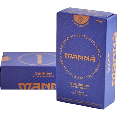 Manná Portugalské sardinky v pikantnom oleji 120 g
