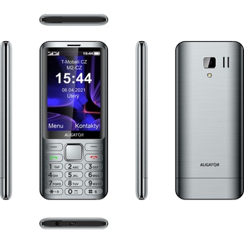 ALIGATOR D950 Dual SIM stříbrná