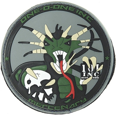 Gumená nášivka 101 Inc Mercenary - farebná