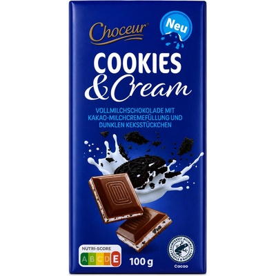 Choceur mléčná se sušenkami 100 g