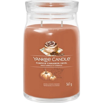 Yankee Candle Signature Pumpkin Cinnamon Swirl 567 g – Sleviste.cz