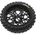 Losi Задна гума с джанта Dunlop MX53, черен диск: PM-MX
