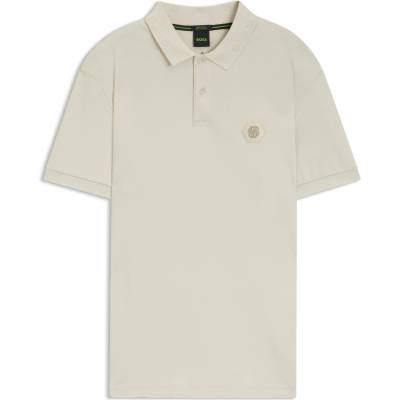 Boss Блуза с яка Boss Men's HBG Future Green Lightweight and Breathable Cotton Short Sleeve Polo Shirt - Open White