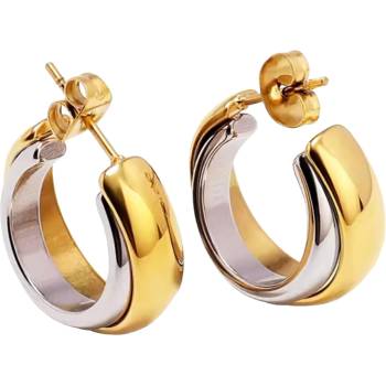 HARAHU Обеци ru-32620 - Златна / Сребърна kp32620 (ru-32620)