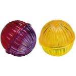 Ferplast Translucent balls - Играчка за кучета и котки, пластмасови топчета 2 броя със звънче, 4 см