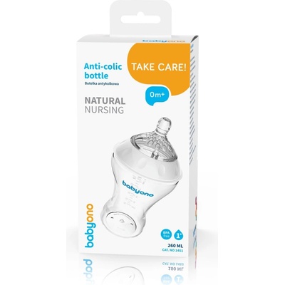 BabyOno antikoliková fľaša Natural Nursing 260ml
