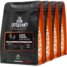 Kafista Káva Café Fusion 50/50 v Itálii, Směs Arabica & Robusta na espresso 4 x 250 g