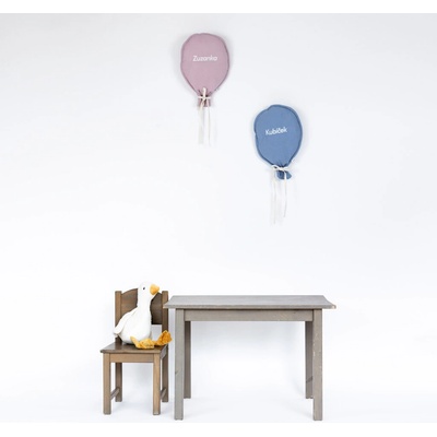 Tulimese Dekorační nástěnný balónek vaflový smetanový VÝBĚR VARIANTY: BALÓNEK S VÝŠIVKOU