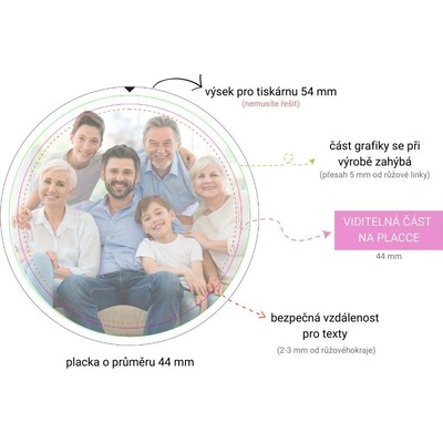 cistytriko Placka s otvírákem a magnetem, 44 mm