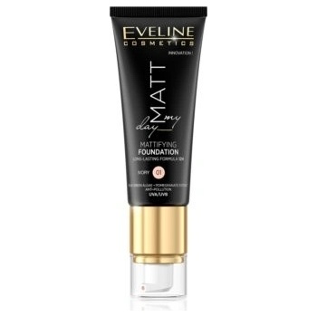 Eveline Cosmetics Matt My Day dlouhotrvající make-up 01 Ivory 40 ml