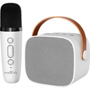 maXlife MXKS 100 Bluetooth Karaoke mikrofon reproduktor bílý