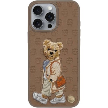 Zuck Bear Калъф за iPhone 16 Pro, Zuck Bear Paris Gentleman Bag Case, Кафяв (6974057398233)