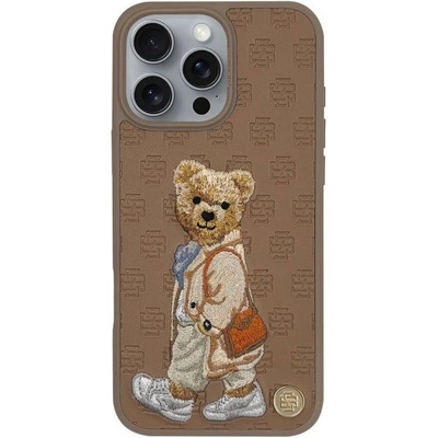 Zuck Bear Калъф за iPhone 16 Pro, Zuck Bear Paris Gentleman Bag Case, Кафяв (6974057398233)