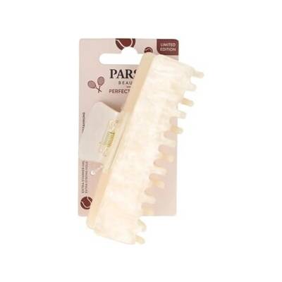 PARSA Beauty Haarklammer Acryl Doppelverzahnung weiß Sponky do vlasů Unisex 28 g