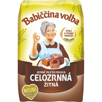 Babiččina volba Mouka žitná celozrnná 1 kg